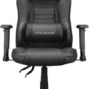 Cougar Fusión S Black - Silla Gaming, Base de Acero, Altura Ajustable, Soporte Lumbar, Soporte para Cuello, Apoyabrazos 2D