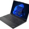 Lenovo ThinkPad E16 Gen 2 - Laptop, 16", Intel Core Ultra 7 155U, 4.8GHz, 16GB RAM, 512GB SSD, Negro, Teclado en Español, Windows 11 Pro