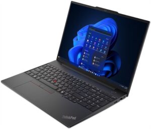 lenovo-thinkpad-e16-gen-2-2 Lenovo ThinkPad E16 Gen 2 - Laptop, 16", Intel Core Ultra 7 155U, 4.8GHz, 16GB RAM, 512GB SSD, Negro, Teclado en Español, Windows 11 Pro